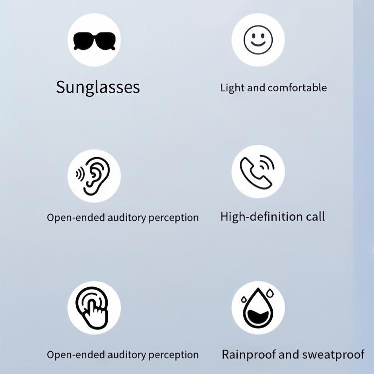 J100 Smart Audio Bluetooth Earphone Sunglasses