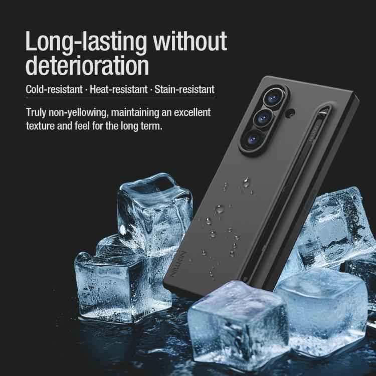 NILLKIN Fold Liquid Silicone PC Phone Case with Stylus, For Samsung Galaxy Z Fold7 5G