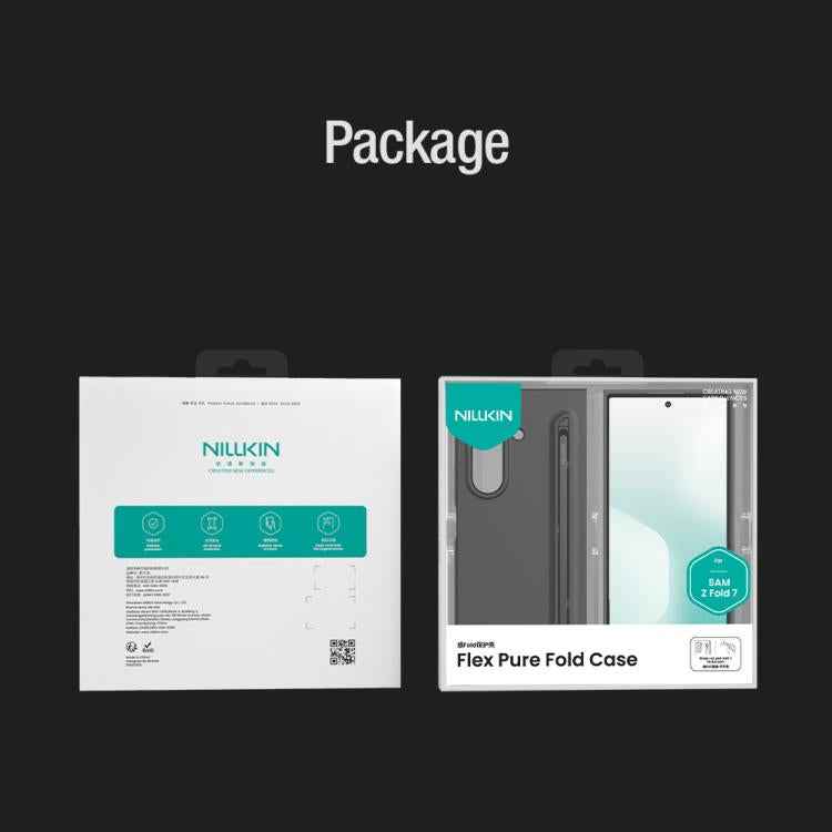 NILLKIN Fold Liquid Silicone PC Phone Case with Stylus, For Samsung Galaxy Z Fold7 5G