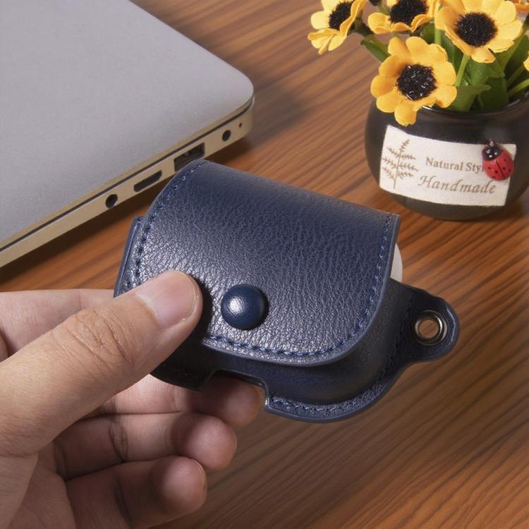 Backpack Style PU Leather Earphone Protective Case with Lanyard