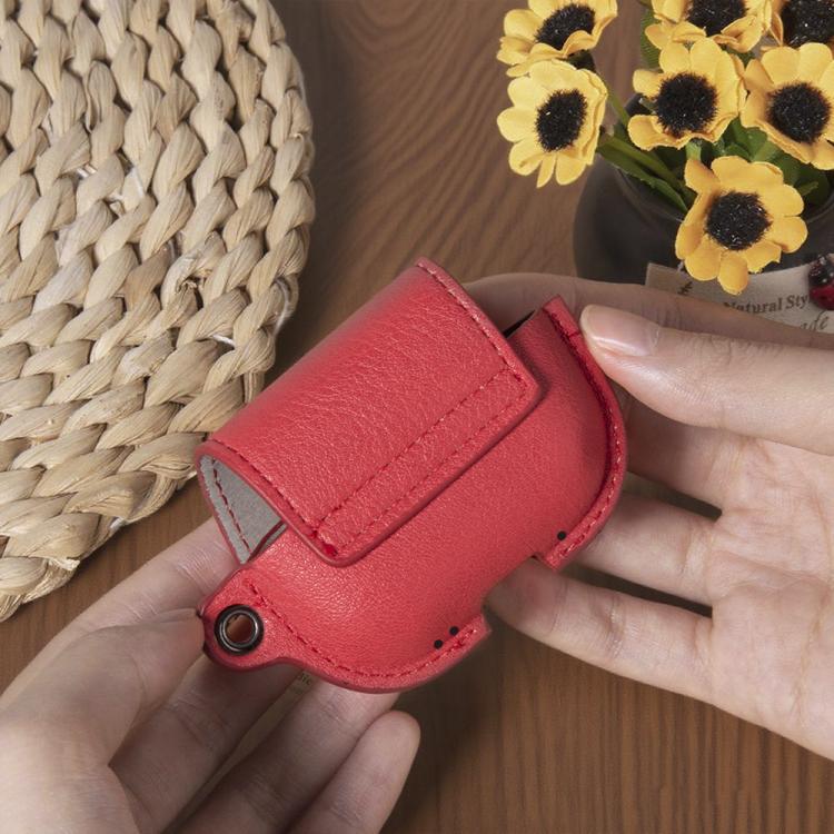 Backpack Style PU Leather Earphone Protective Case with Lanyard