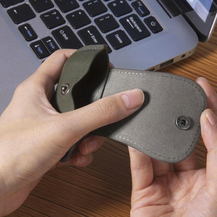 Backpack Style PU Leather Earphone Protective Case with Lanyard