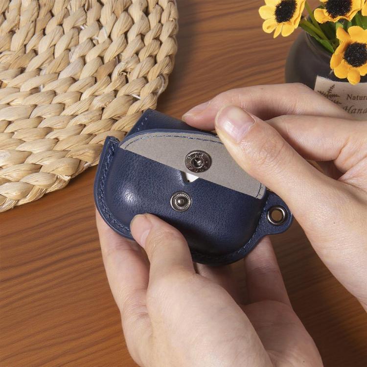 Backpack Style PU Leather Earphone Protective Case with Lanyard