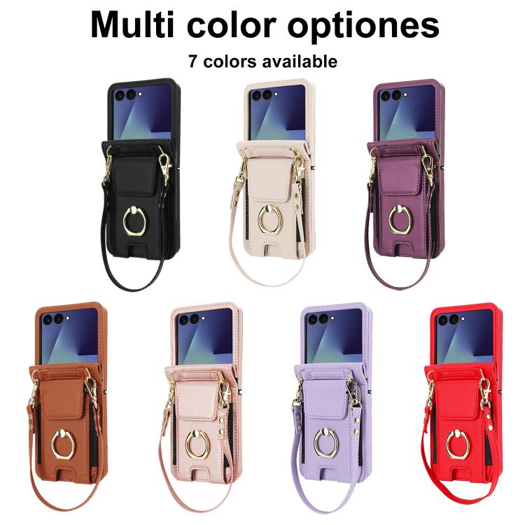 Ring Holder Wallet Card Slot Leather Phone Case