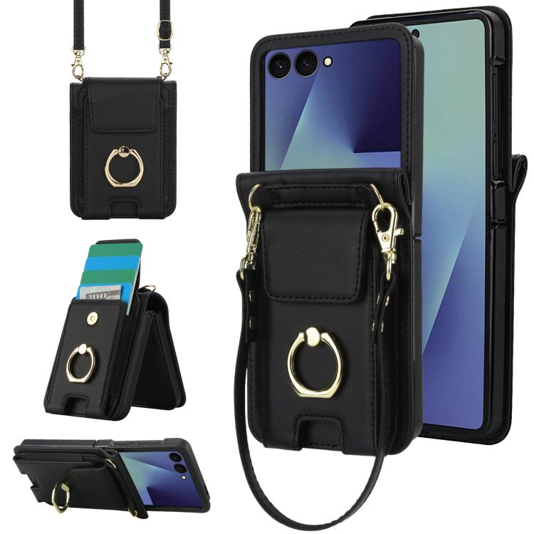 Ring Holder Wallet Card Slot Leather Phone Case