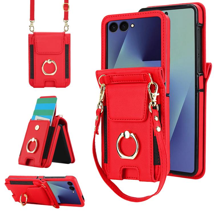 Ring Holder Wallet Card Slot Leather Phone Case