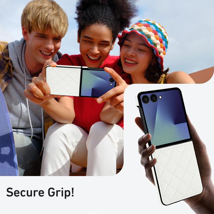 Rhombic Fold Leather Phone Case