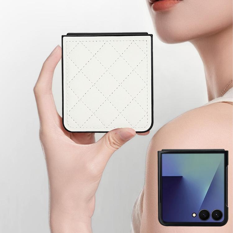 Rhombic Fold Leather Phone Case
