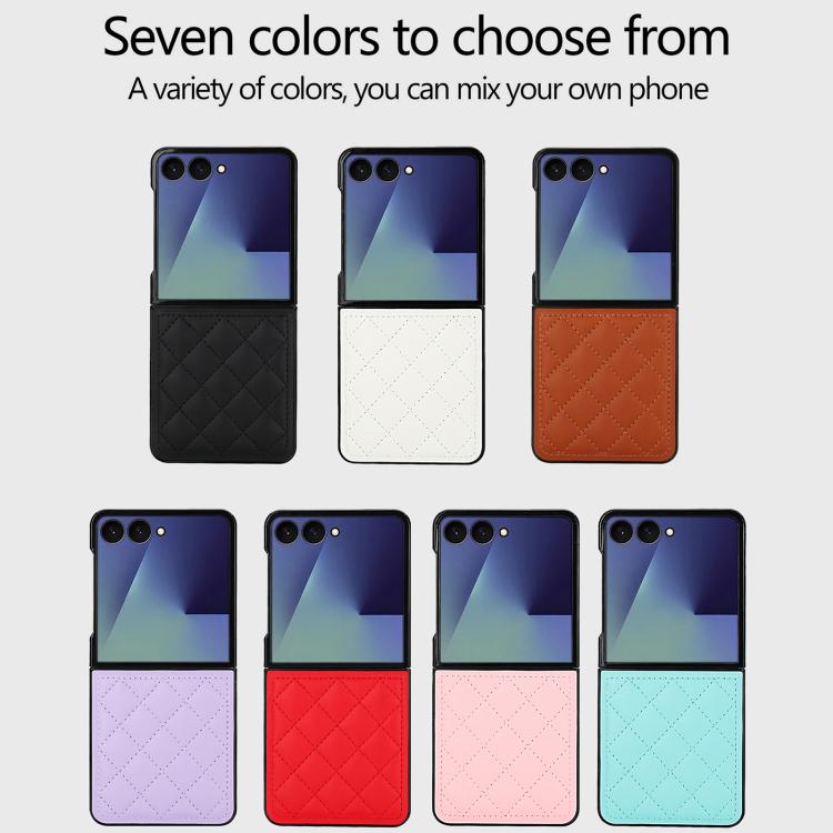 Rhombic Fold Leather Phone Case