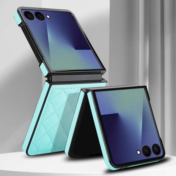 Rhombic Fold Leather Phone Case