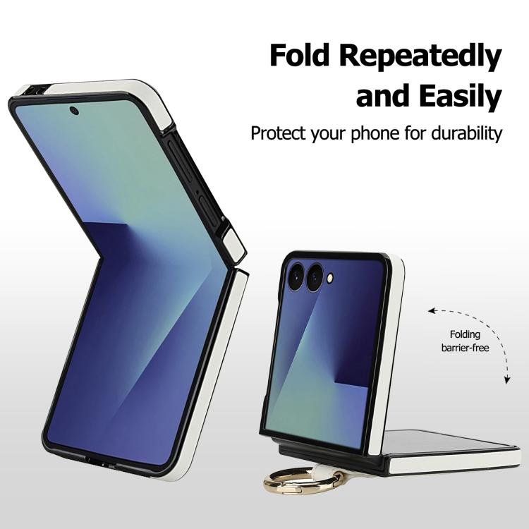 Rhombic Texture Ring Holder PU Phone Case