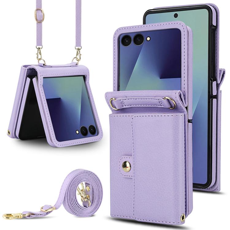 Solid Color Backpack Wallet Card Slot RFID PU Phone Case