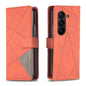 Magnetic Buckle Rhombus Texture Leather Phone Case, For Galaxy Z Fold8 5G, For Galaxy Z Fold8 Ultra 5G, For Samsung Galaxy Z Fold7, For Samsung Galaxy Z Fold6, For Samsung Galaxy Z Fold5