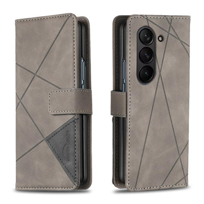 Magnetic Buckle Rhombus Texture Leather Phone Case, For Galaxy Z Fold8 5G, For Galaxy Z Fold8 Ultra 5G, For Samsung Galaxy Z Fold7, For Samsung Galaxy Z Fold6, For Samsung Galaxy Z Fold5