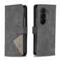 Magnetic Buckle Rhombus Texture Leather Phone Case, For Galaxy Z Fold8 5G, For Galaxy Z Fold8 Ultra 5G, For Samsung Galaxy Z Fold7, For Samsung Galaxy Z Fold6, For Samsung Galaxy Z Fold5