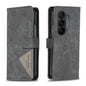 Magnetic Buckle Rhombus Texture Leather Phone Case, For Galaxy Z Fold8 5G, For Galaxy Z Fold8 Ultra 5G, For Samsung Galaxy Z Fold7, For Samsung Galaxy Z Fold6, For Samsung Galaxy Z Fold5