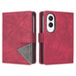 Magnetic Buckle Rhombus Texture Leather Phone Case, For Galaxy Z Fold8 5G, For Galaxy Z Fold8 Ultra 5G, For Samsung Galaxy Z Fold7, For Samsung Galaxy Z Fold6, For Samsung Galaxy Z Fold5