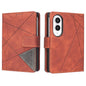 Magnetic Buckle Rhombus Texture Leather Phone Case, For Galaxy Z Fold8 5G, For Galaxy Z Fold8 Ultra 5G, For Samsung Galaxy Z Fold7, For Samsung Galaxy Z Fold6, For Samsung Galaxy Z Fold5