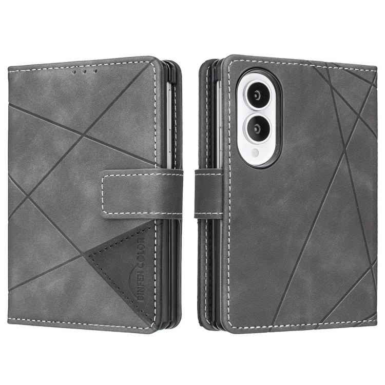 Magnetic Buckle Rhombus Texture Leather Phone Case, For Galaxy Z Fold8 5G, For Galaxy Z Fold8 Ultra 5G, For Samsung Galaxy Z Fold7, For Samsung Galaxy Z Fold6, For Samsung Galaxy Z Fold5
