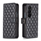 Diamond Lattice Wallet Flip Leather Phone Case, For Galaxy Z Fold8 5G, For Galaxy Z Fold8 Ultra 5G, For Samsung Galaxy Z Fold7, For Samsung Galaxy Z Fold6, For Samsung Galaxy Z Fold5