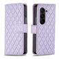 Diamond Lattice Wallet Flip Leather Phone Case, For Galaxy Z Fold8 5G, For Galaxy Z Fold8 Ultra 5G, For Samsung Galaxy Z Fold7, For Samsung Galaxy Z Fold6, For Samsung Galaxy Z Fold5