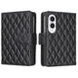 Diamond Lattice Wallet Flip Leather Phone Case, For Galaxy Z Fold8 5G, For Galaxy Z Fold8 Ultra 5G, For Samsung Galaxy Z Fold7, For Samsung Galaxy Z Fold6, For Samsung Galaxy Z Fold5