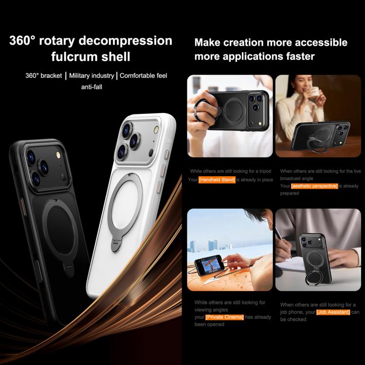 Gear-Style Stress Relief 360 Rotation Holder MagSafe Phone Case