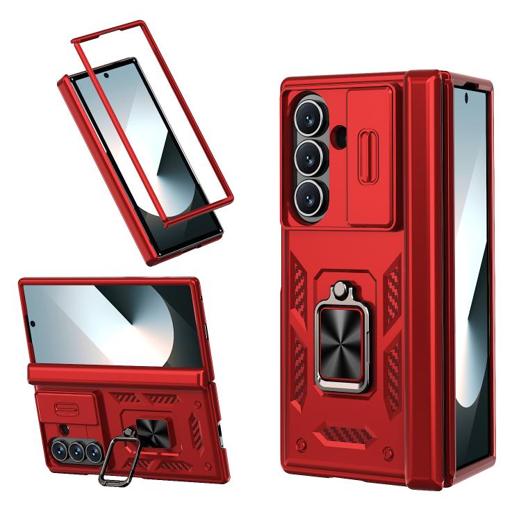 Kalebol Sliding Window Hinge Phone Case with Ring Stand