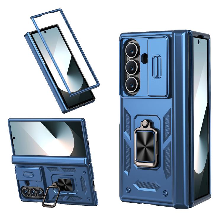 Kalebol Sliding Window Hinge Phone Case with Ring Stand, For Galaxy Z Fold8 Ultra 5G, For Galaxy Z Flip8 5G, For Galaxy Z Flip7 FE / Flip6, For Galaxy Z Fold7 5G, For Galaxy Z Flip7 5G, For Galaxy Z Fold6 5G, For Galaxy Z Fold5 5G, For Galaxy Z Flip5 5G