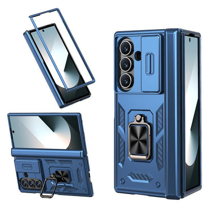 Kalebol Sliding Window Hinge Phone Case with Ring Stand, For Galaxy Z Fold8 Ultra 5G, For Galaxy Z Flip8 5G, For Galaxy Z Flip7 FE / Flip6, For Galaxy Z Fold7 5G, For Galaxy Z Flip7 5G, For Galaxy Z Fold6 5G, For Galaxy Z Fold5 5G, For Galaxy Z Flip5 5G
