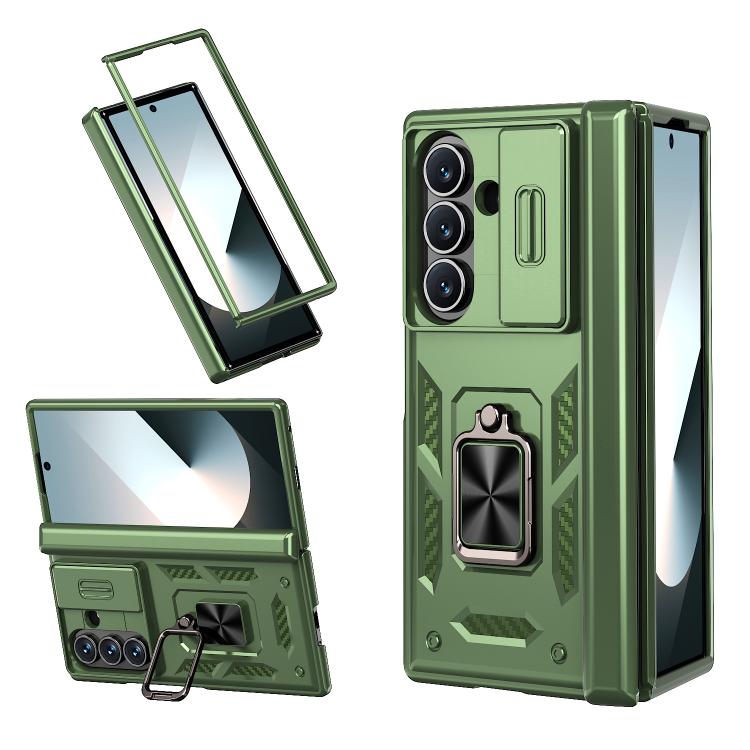 Kalebol Sliding Window Hinge Phone Case with Ring Stand