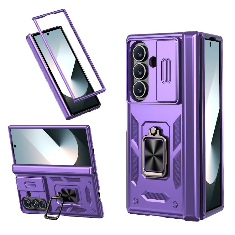 Kalebol Sliding Window Hinge Phone Case with Ring Stand, For Galaxy Z Fold8 Ultra 5G, For Galaxy Z Flip8 5G, For Galaxy Z Flip7 FE / Flip6, For Galaxy Z Fold7 5G, For Galaxy Z Flip7 5G, For Galaxy Z Fold6 5G, For Galaxy Z Fold5 5G, For Galaxy Z Flip5 5G