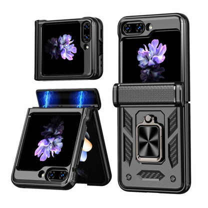 Kalebol Sliding Window Hinge Phone Case with Ring Stand, For Galaxy Z Fold8 Ultra 5G, For Galaxy Z Flip8 5G, For Galaxy Z Flip7 FE / Flip6, For Galaxy Z Fold7 5G, For Galaxy Z Flip7 5G, For Galaxy Z Fold6 5G, For Galaxy Z Fold5 5G, For Galaxy Z Flip5 5G