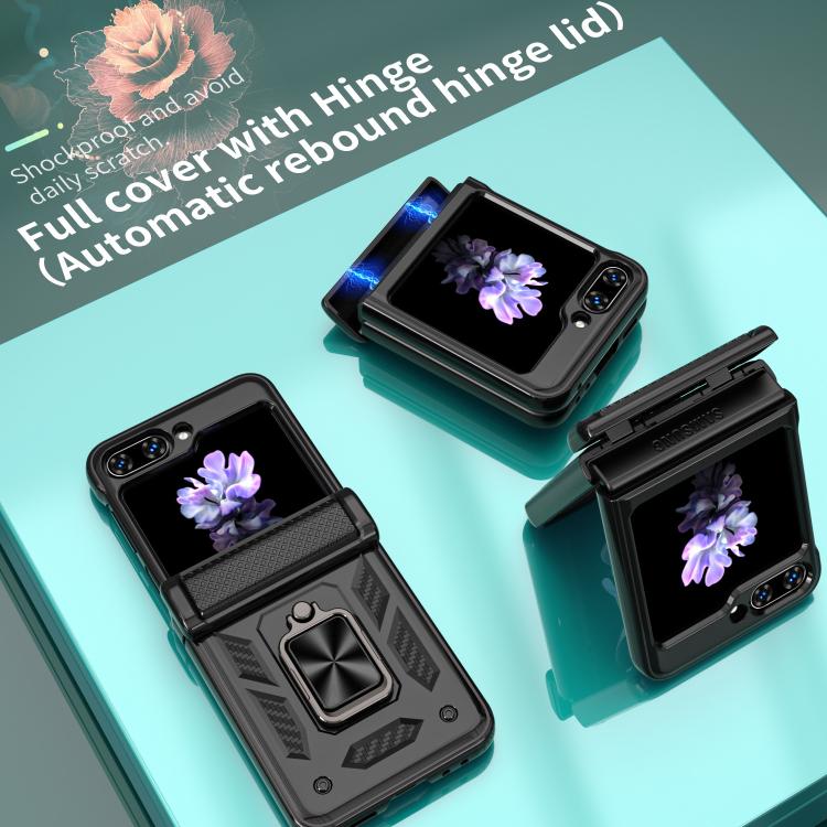 Kalebol Sliding Window Hinge Phone Case with Ring Stand