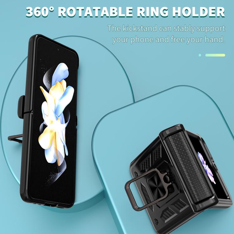 Kalebol Sliding Window Hinge Phone Case with Ring Stand