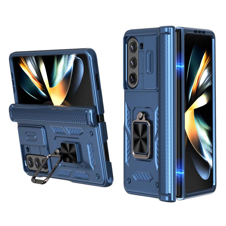 Kalebol Sliding Window Hinge Phone Case with Ring Stand, For Galaxy Z Fold8 Ultra 5G, For Galaxy Z Flip8 5G, For Galaxy Z Flip7 FE / Flip6, For Galaxy Z Fold7 5G, For Galaxy Z Flip7 5G, For Galaxy Z Fold6 5G, For Galaxy Z Fold5 5G, For Galaxy Z Flip5 5G