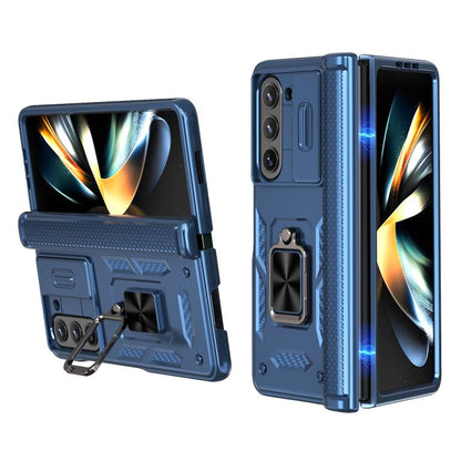 Kalebol Sliding Window Hinge Phone Case with Ring Stand, For Galaxy Z Fold8 Ultra 5G, For Galaxy Z Flip8 5G, For Galaxy Z Flip7 FE / Flip6, For Galaxy Z Fold7 5G, For Galaxy Z Flip7 5G, For Galaxy Z Fold6 5G, For Galaxy Z Fold5 5G, For Galaxy Z Flip5 5G