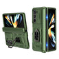 Kalebol Sliding Window Hinge Phone Case with Ring Stand, For Galaxy Z Fold8 Ultra 5G, For Galaxy Z Flip8 5G, For Galaxy Z Flip7 FE / Flip6, For Galaxy Z Fold7 5G, For Galaxy Z Flip7 5G, For Galaxy Z Fold6 5G, For Galaxy Z Fold5 5G, For Galaxy Z Flip5 5G