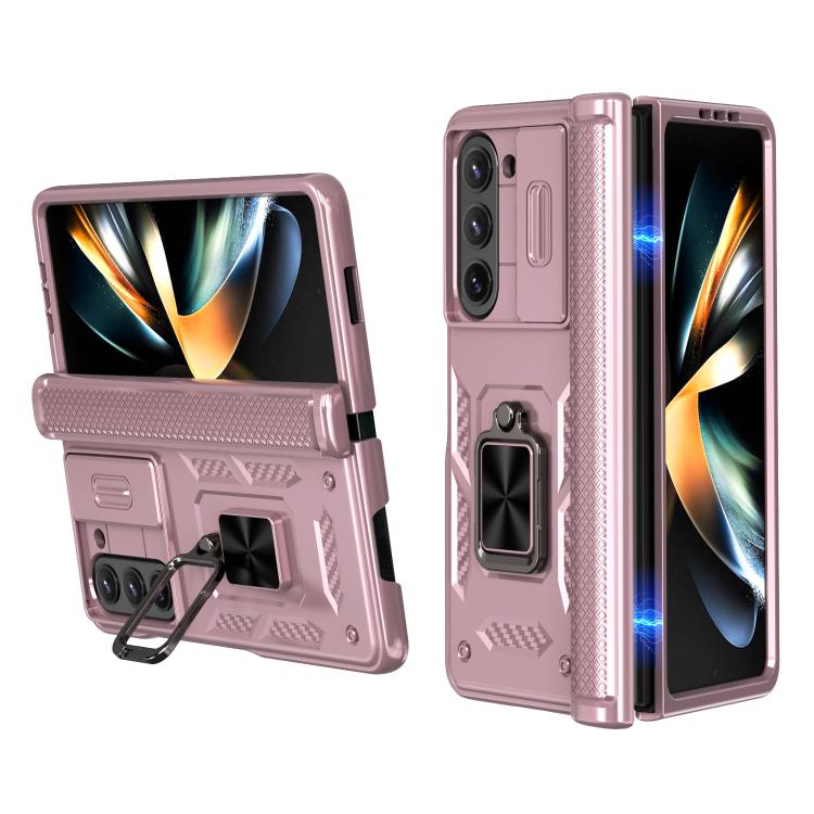 Kalebol Sliding Window Hinge Phone Case with Ring Stand, For Galaxy Z Fold8 Ultra 5G, For Galaxy Z Flip8 5G, For Galaxy Z Flip7 FE / Flip6, For Galaxy Z Fold7 5G, For Galaxy Z Flip7 5G, For Galaxy Z Fold6 5G, For Galaxy Z Fold5 5G, For Galaxy Z Flip5 5G