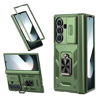Kalebol Sliding Window Hinge Phone Case with Ring Stand, For Galaxy Z Fold8 Ultra 5G, For Galaxy Z Flip8 5G, For Galaxy Z Flip7 FE / Flip6, For Galaxy Z Fold7 5G, For Galaxy Z Flip7 5G, For Galaxy Z Fold6 5G, For Galaxy Z Fold5 5G, For Galaxy Z Flip5 5G
