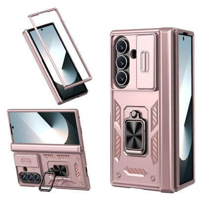 Kalebol Sliding Window Hinge Phone Case with Ring Stand, For Galaxy Z Fold8 Ultra 5G, For Galaxy Z Flip8 5G, For Galaxy Z Flip7 FE / Flip6, For Galaxy Z Fold7 5G, For Galaxy Z Flip7 5G, For Galaxy Z Fold6 5G, For Galaxy Z Fold5 5G, For Galaxy Z Flip5 5G
