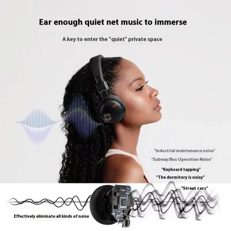 FUNK Over-ear HiFi ANC Noise Reduction Wireless Headphones, with Microphone