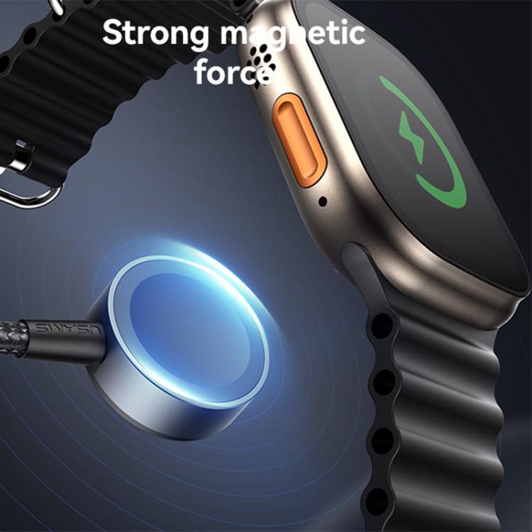 USAMS SJ754 72W 3 in 1 Colorful Light Aluminum Alloy Fast Data Charging Cable, Length: 1.2m