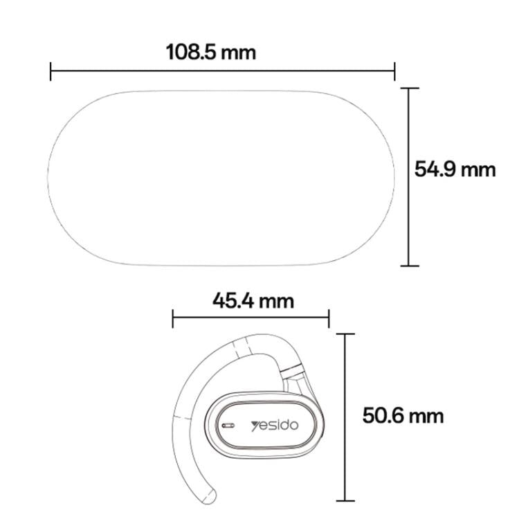 Yesido YSP25 Ear-hook Open OWS Bluetooth Earphone
