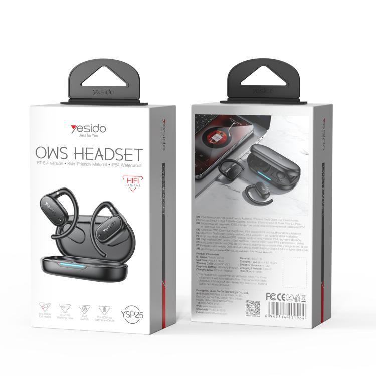 Yesido YSP25 Ear-hook Open OWS Bluetooth Earphone