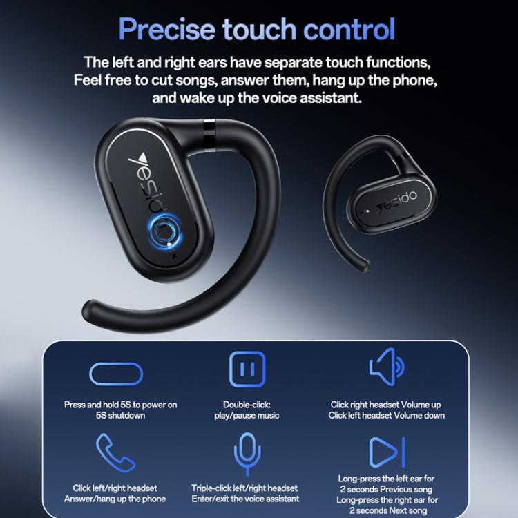 Yesido YSP25 Ear-hook Open OWS Bluetooth Earphone