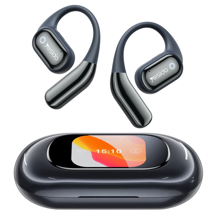 Yesido YSP26 ENC Noise Reduction Ear-hook Open OWS Bluetooth Earphone, with LCD Screen
