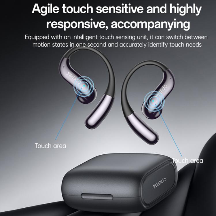 Yesido YSP28 ENC Noise Reduction Ear-hook Open OWS Bluetooth Earphone