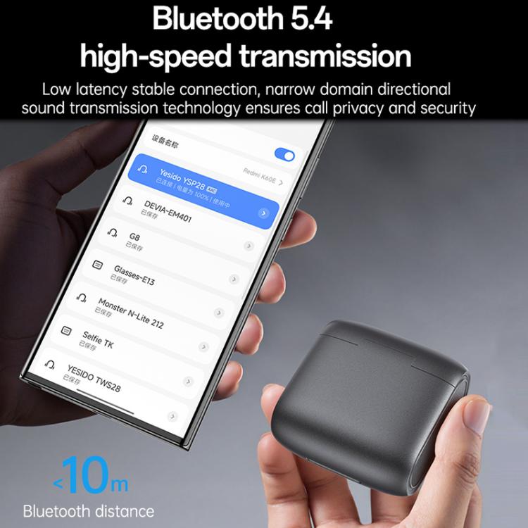 Yesido YSP28 ENC Noise Reduction Ear-hook Open OWS Bluetooth Earphone