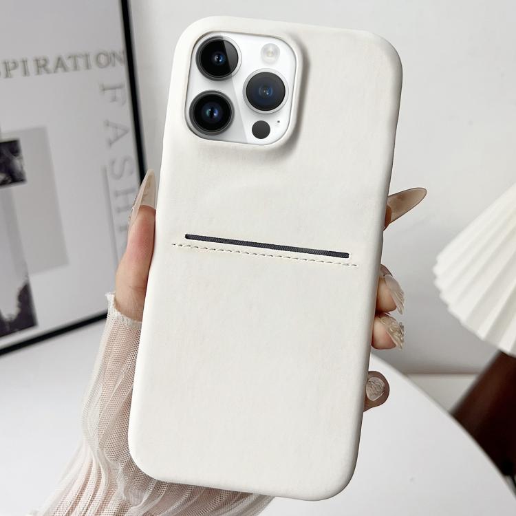 Skin Feel Sheepskin Card Slot Phone Case